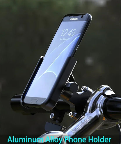M1 Aluminum Alloy Motorcycle & Bicycle Phone Holder – Electric Vehicle Navigation Mount for Riding
