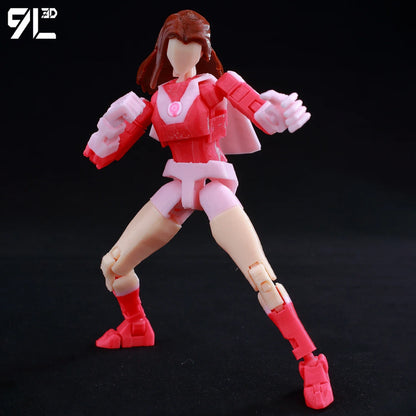 9L3D Lucky 13 Invincible Boy Eve Action Figure — 3D Printed Anime Model, Multi-Jointed Poseable Collectible Toy Gift for Fans
