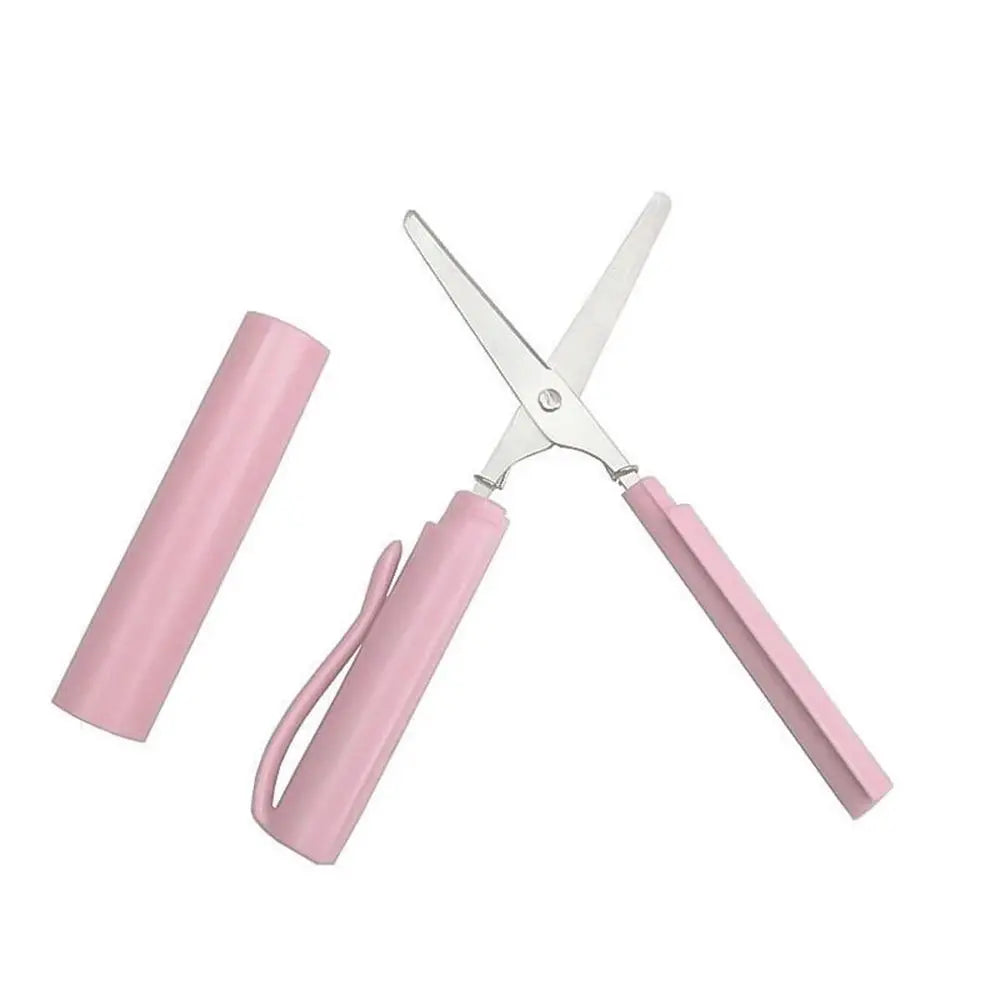 Portable Pen-Shape Folding Scissors – Creative Safe DIY Paper Cutting Tool for School, Office & Craft Use