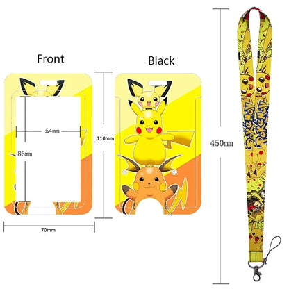Pikachu Neck Strap Lanyard for Keys – ID Badge Holder, Keychain, Key Rings, Fashion Accessory Gift