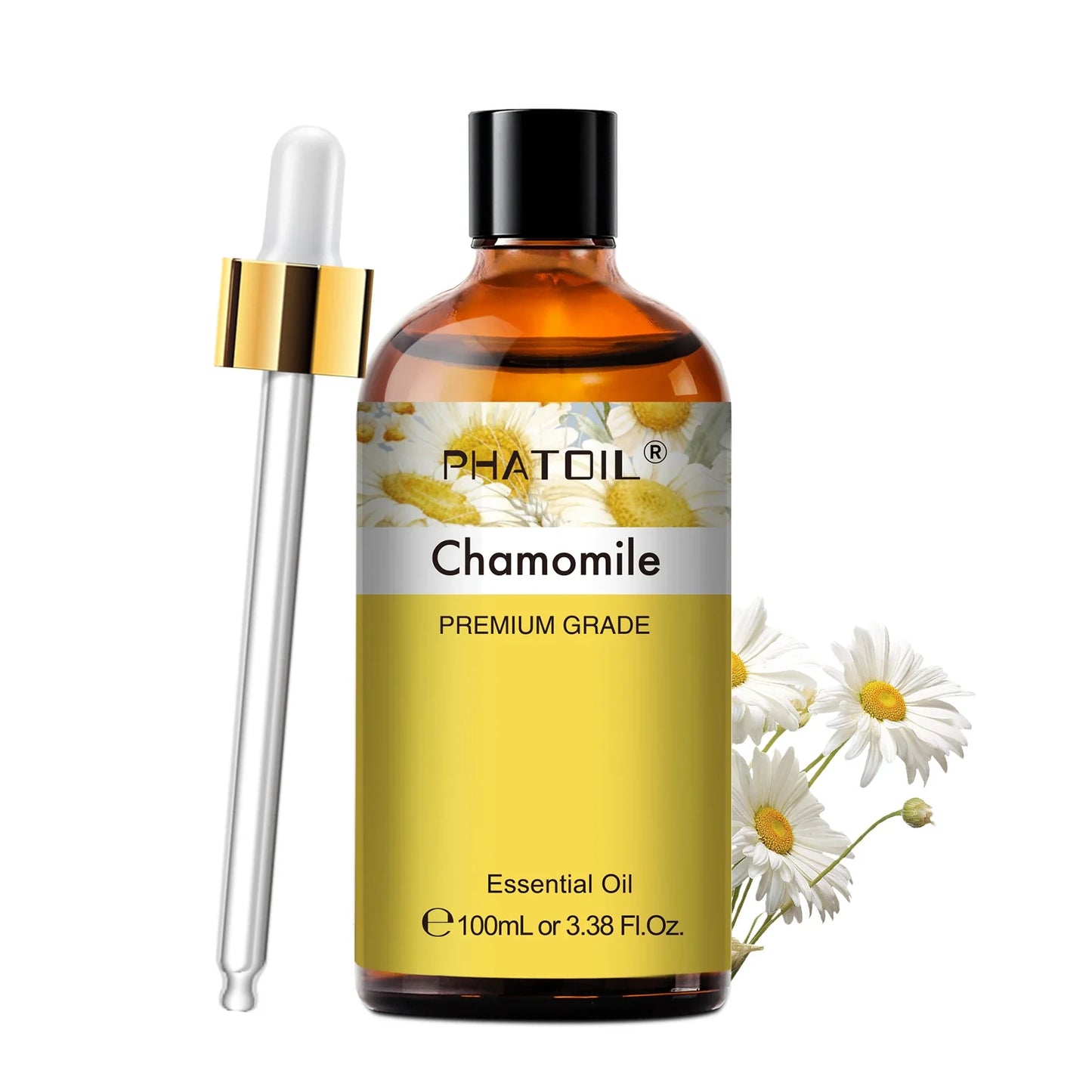 PHATOIL 100ml Aromatherapy Essential Oil Set – Lavender, Rose, Vanilla, Eucalyptus, Sandalwood & Pine Needles for Diffusers & Candle Making