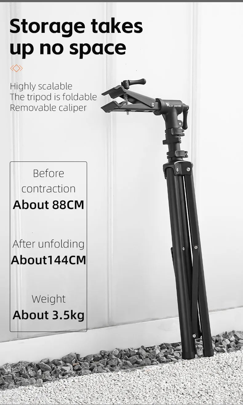 WEST BIKING Foldable Bike Repair & Display Stand – Multipurpose Wall/Floor Rack for Bicycle Storage & Maintenance