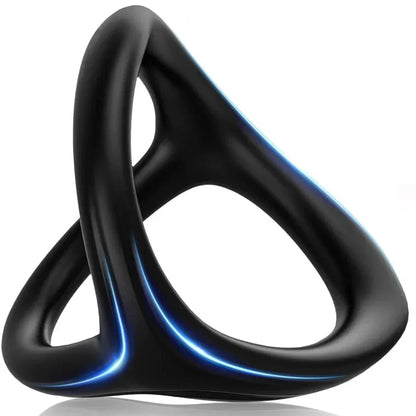 Silicone Penis Ring with Semen Lock – High Elasticity Delay Ejaculation Cock Ring for Men & Couples 18+