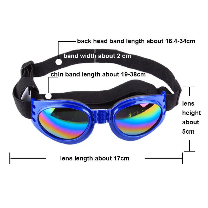 Foldable Pet Sunglasses in 6 Colors - UV Protective Goggles for Dogs and Cats, Fashion Accessories and Photo Props