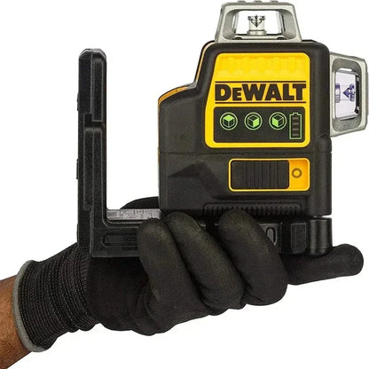 Dewalt DW089LG 12V Laser Level – 3-Sides 360° Vertical & Horizontal Green Line Laser with Lithium Battery for Outdoor Use