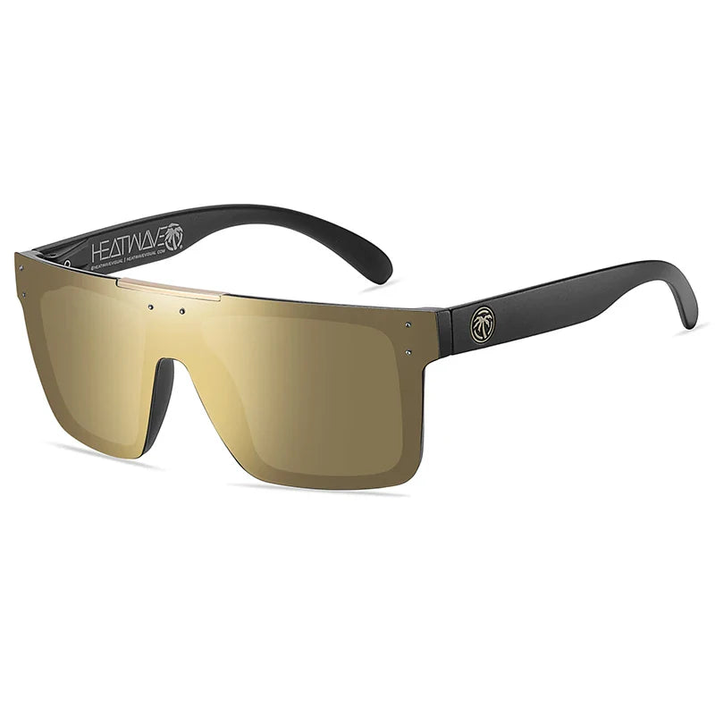 NEW Luxury Brand Mirrored Polarized Sunglasses — Men’s Sport Goggles with UV400 Protection & Case