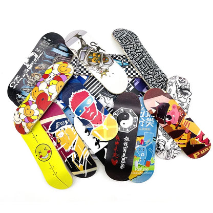 Creative Mini Finger Skateboard – Colorful Maple Fingerboard with Double Rocker, Sport Bearings & Palm Slide Board