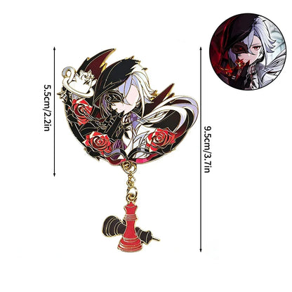 Honkai Star Rail & Genshin Impact Metal Brooch Pins - Cyrene Phainon Flins Columbina Kawaii Cosplay Badges Fan Gift