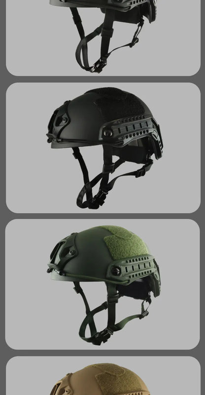 FAST Tactical Airsoft Helmet – Thickened ABS MH Helmet for Outdoor CS, PJ Air Gun Shooting Protective Gear