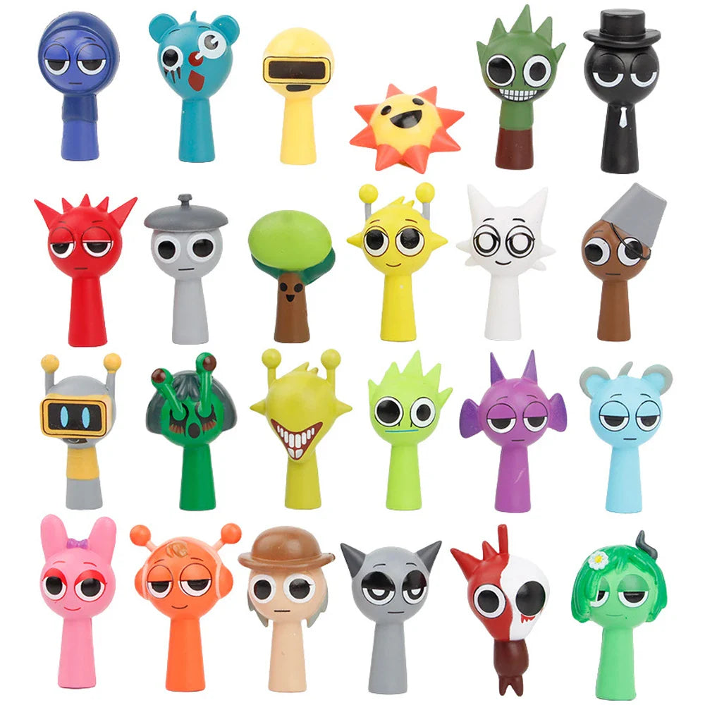 2025 Sprunki Action Figures Set — Sprunkies Game Collectible Toys Birthday Gift for Fans