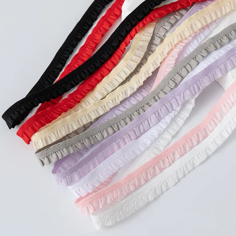5m Elastic Lace Trim Ribbon for Dress Decoration, DIY Sewing & Crafts
