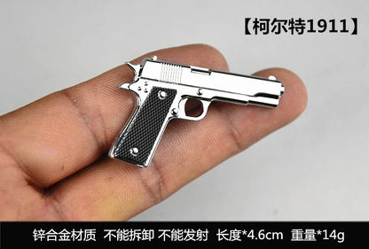 1/6 Scale Miniature Gun Set – Plastic P92, M1911, 98K, MP5K Rifles for 12" Action Figure Doll Accessories