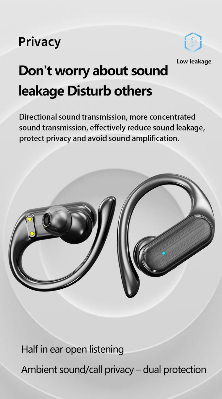 Bosebye A520 Bluetooth 5.3 TWS Earphones - HiFi Stereo, Waterproof Wireless Sports Earbuds with Mic and Touch Control