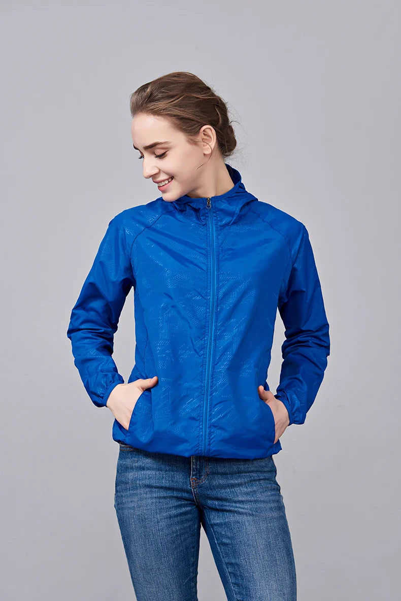 LNGXO Unisex Waterproof Hiking Jacket – Quick Dry Camping Windbreaker, Trekking, Fishing, Anti-UV Rain Coat for Men & Women