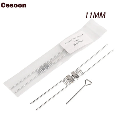 Dental Expansion Screw Ortho Expander – Rapid Palatal Tool with Swivel Keys for Orthodontic Frame (8/9/11/13mm)
