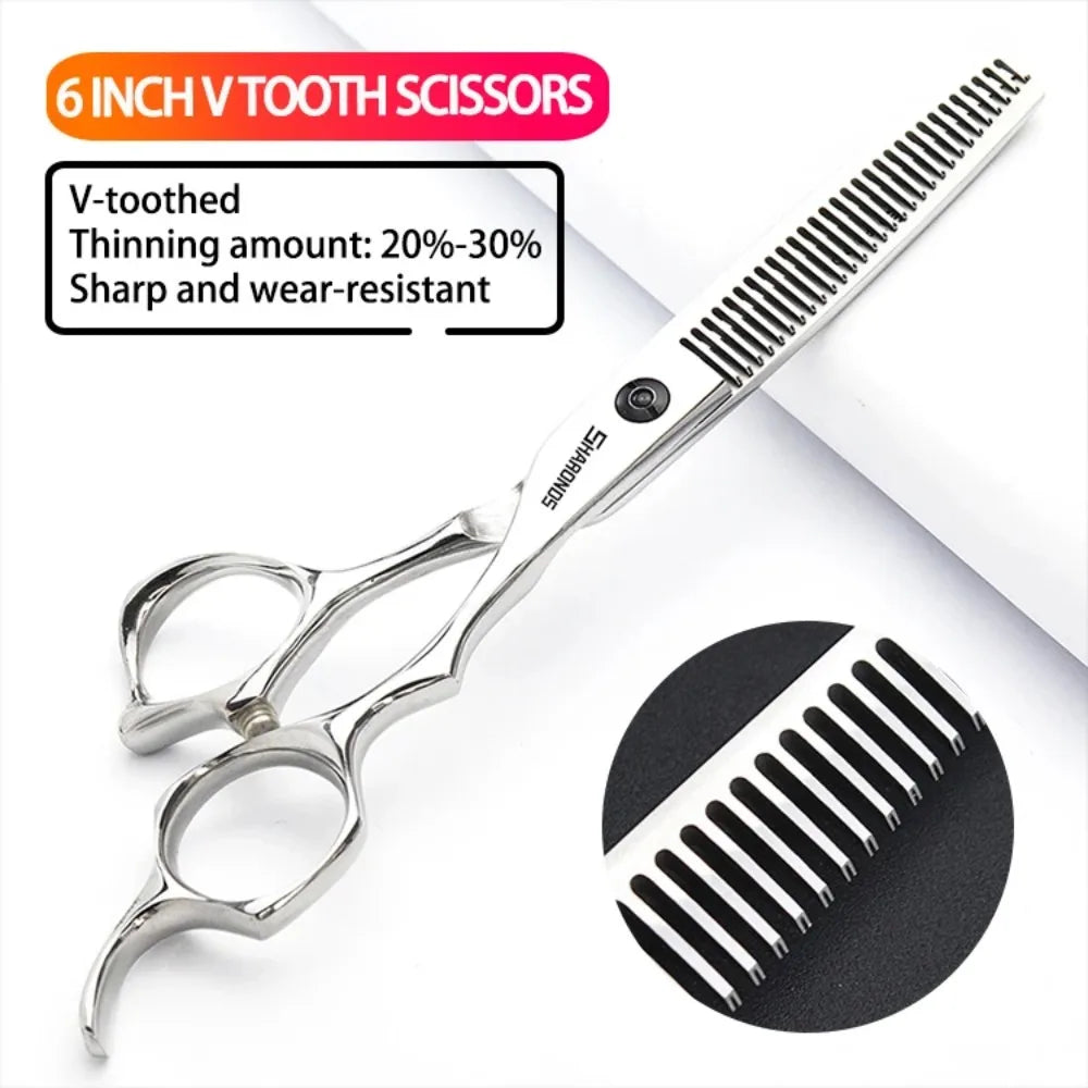 SHARONDS Professional Hairdressing Scissors – 440C Japanese Steel Barber Shears for Salon & Home Use