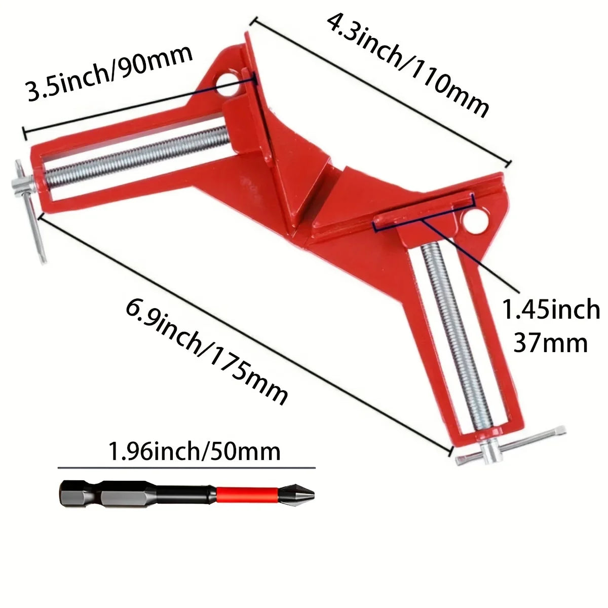 Right Angle Clamp – 90 Degree Corner Clamp for Picture Frames, Glass, DIY Woodworking Hand Tools