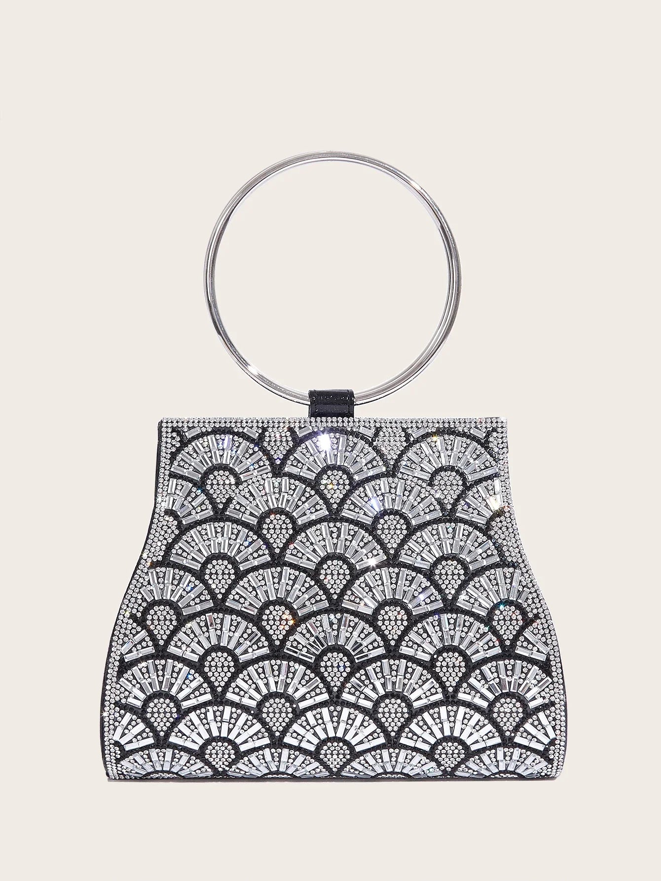 Women’s Rhinestone Diamond Evening Bag – Bridal Clutch Purse for Party, Wedding & Special Occasions