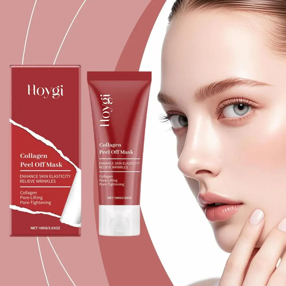 Collagen Peel-Off Facial Mask – Deep Cleansing, Hydrating & Moisturizing Korean Skincare Cream 75ml/100g