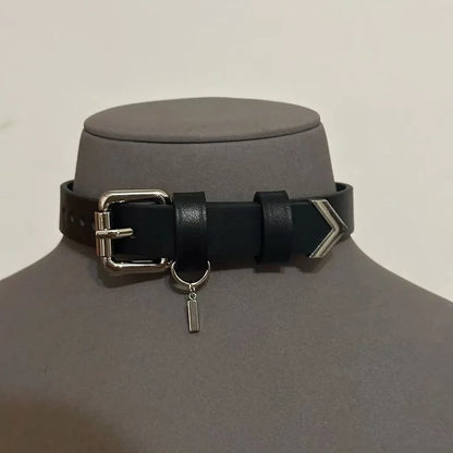 Sylus Cosplay Choker - Love and Deepspace Pendant PU Chain Necklace for Men and Women, Halloween Party Accessory