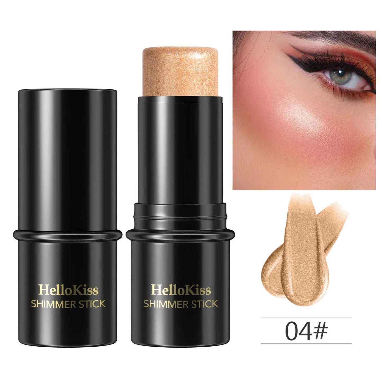Highlighting & Bronzer Stick - Face Brightening Blusher, Rouge Concealer Pen, Long-Lasting Corrector & Nose Contouring Cosmetics