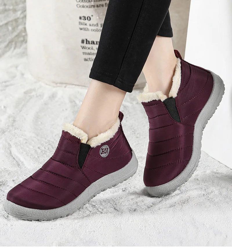 Men’s Winter Ankle Boots — Warm Fur Lined Snow Boots, Casual Shoes for Men and Couples