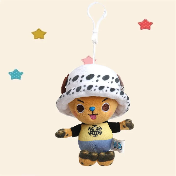 One Piece Plush Keychain Set — 14 Styles Including Tony Chopper, Luffy, Sanji, Sabo, Ace & Law | Anime Cartoon Stuffed Doll Pendant Gifts