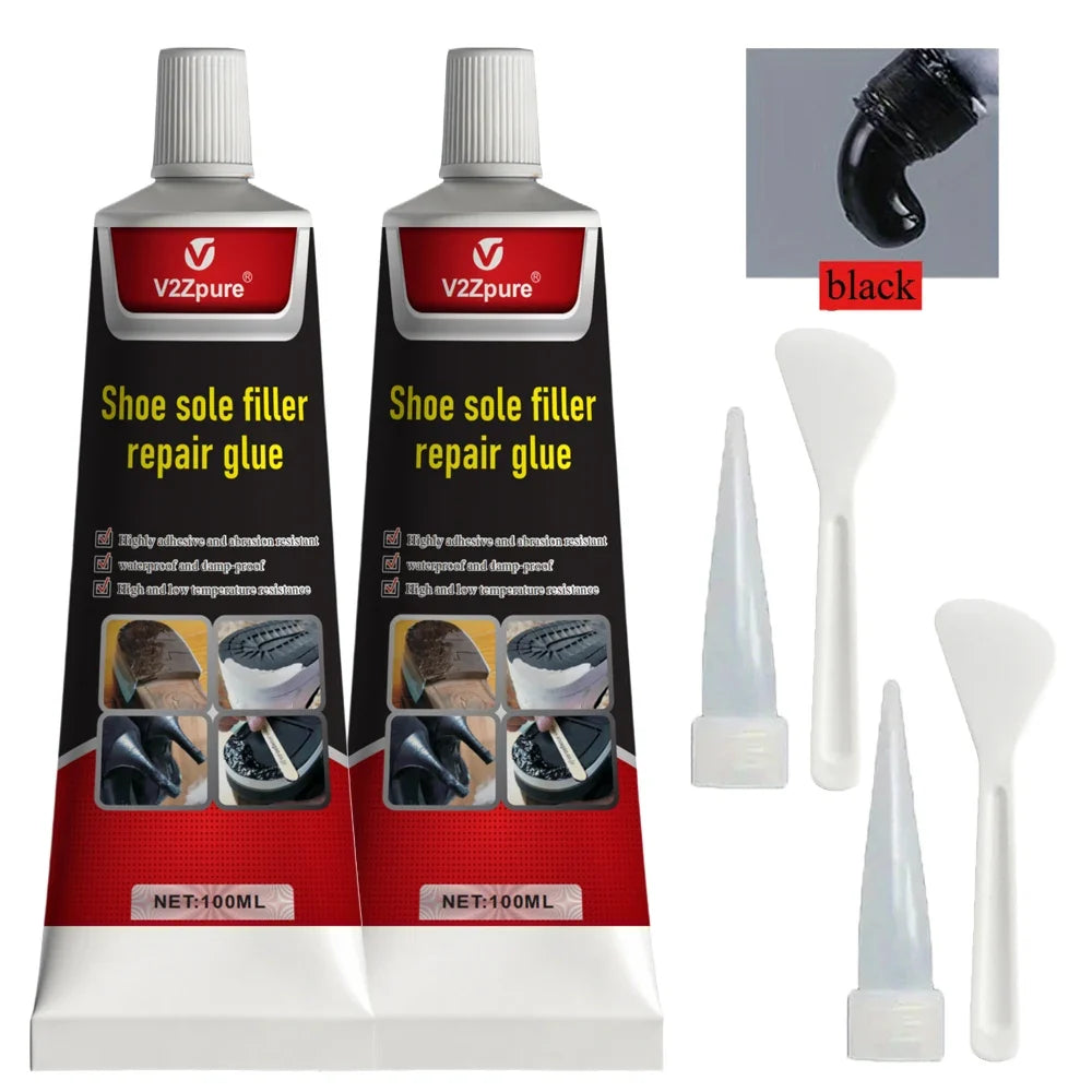 Waterproof Shoe Sole Repair Glue - Strong Durable Rubber Repair Sealant Paste for Crack Filling