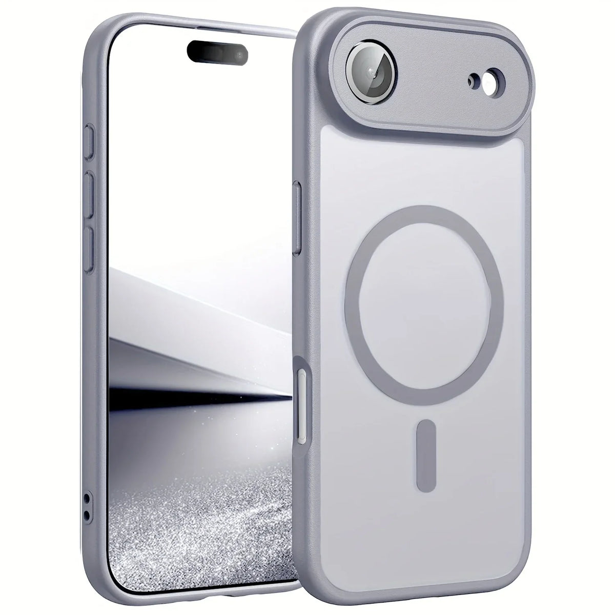 iPhone MagSafe Matte Case - Magnetic Wireless Charging & Camera Lens Protection for iPhone 12-17 Series