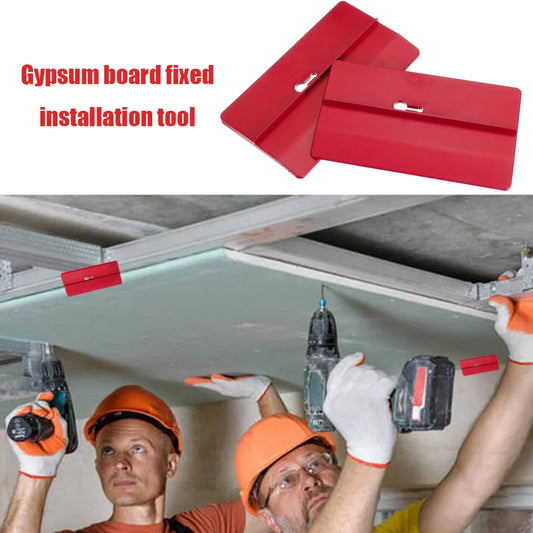Drywall Fitting Tool Set | Plasterboard Fixing Tool | Room Ceiling & Sloped Wall Decoration Carpenter Tool | Ceiling Positioning Plate - 2/4pc