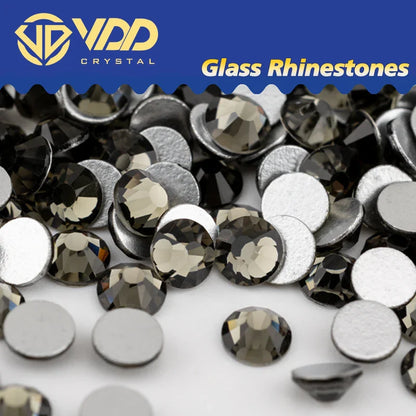 VDD SS4–SS30 Glass Crystal Rhinestones – High Quality Flatback Glitter Strass Stones for Nail Art, DIY Crafts & Decoration