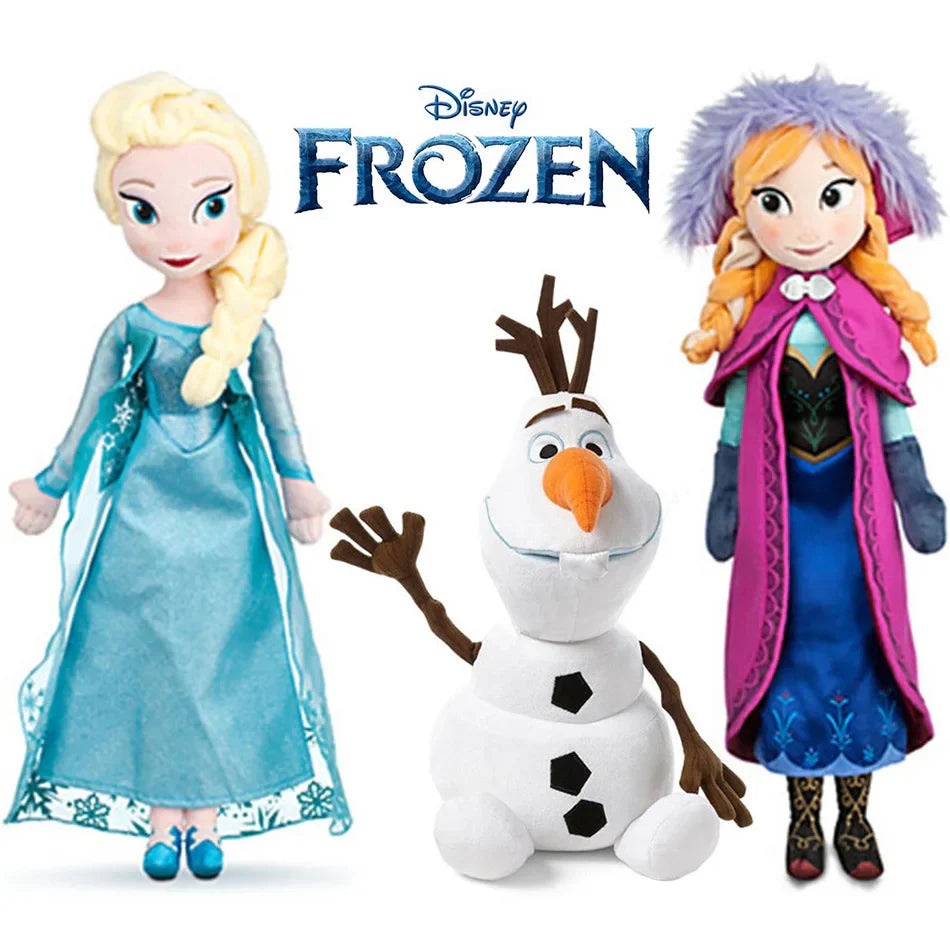40CM Frozen Anna & Elsa Dolls – Snow Queen Princess Plush Toys, Stuffed Frozen Dolls for Kids, Birthday & Christmas Gift