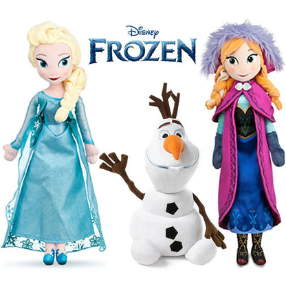 40CM Frozen Anna & Elsa Dolls – Snow Queen Princess Plush Toys, Stuffed Frozen Dolls for Kids, Birthday & Christmas Gift
