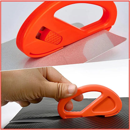 2pcs Wrapping Paper Cutter Snitty: Safety Vinyl Film Cutter Carbon Fiber Cutting Tool - Car Window Tinting Essential