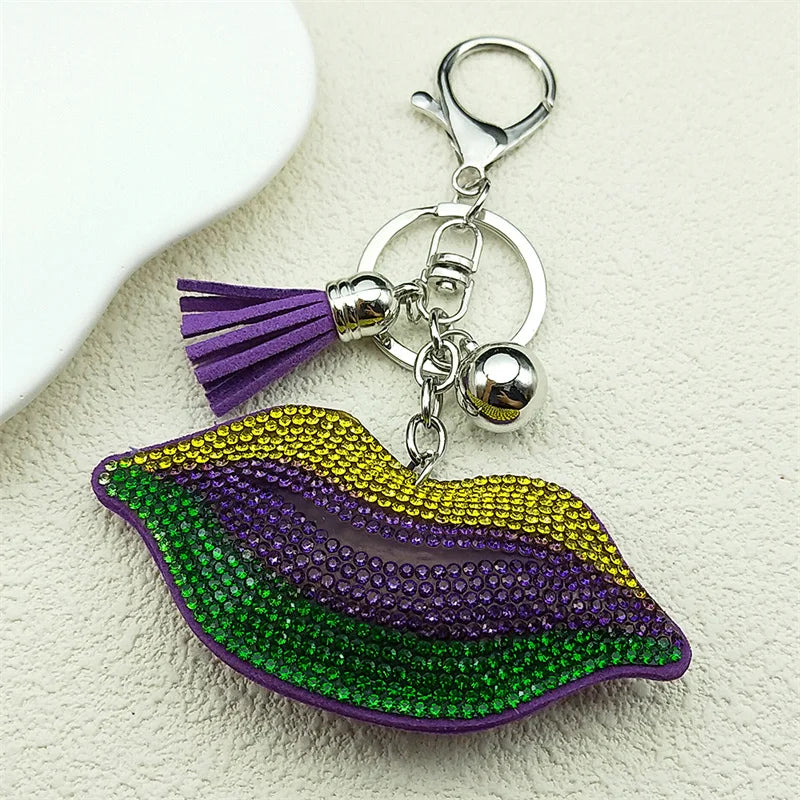 Ladybug Crystal Keychain - Tassel Bag Charm & Decorative Key Ring for Women & Men