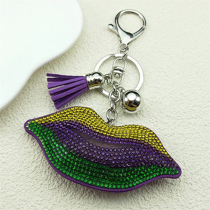 Ladybug Crystal Keychain - Tassel Bag Charm & Decorative Key Ring for Women & Men