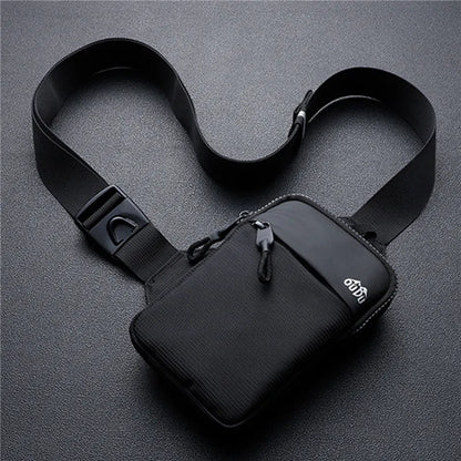 Casual Men's Nylon Waterproof Shoulder Chest Bag | Outdoor Sport Running Cycling Belt Bag | Large Capacity Travel Phone Pouch