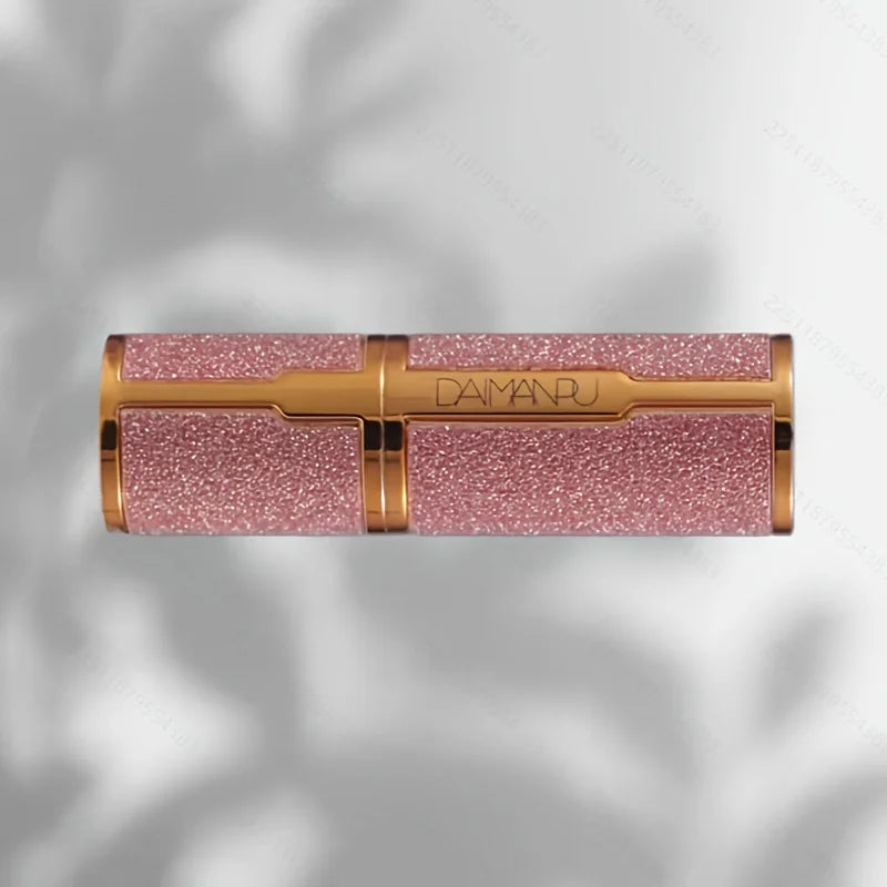 Rose Smoke Powder Lipstick – Glossy Velvet, Waterproof, Durable Starry Shine Lip Color