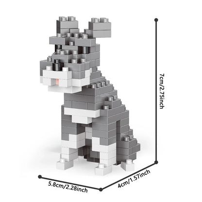 Mini Dachshund Dog Building Blocks Toy – Lifelike Construction Set for Kids & Adults, Fun Educational DIY