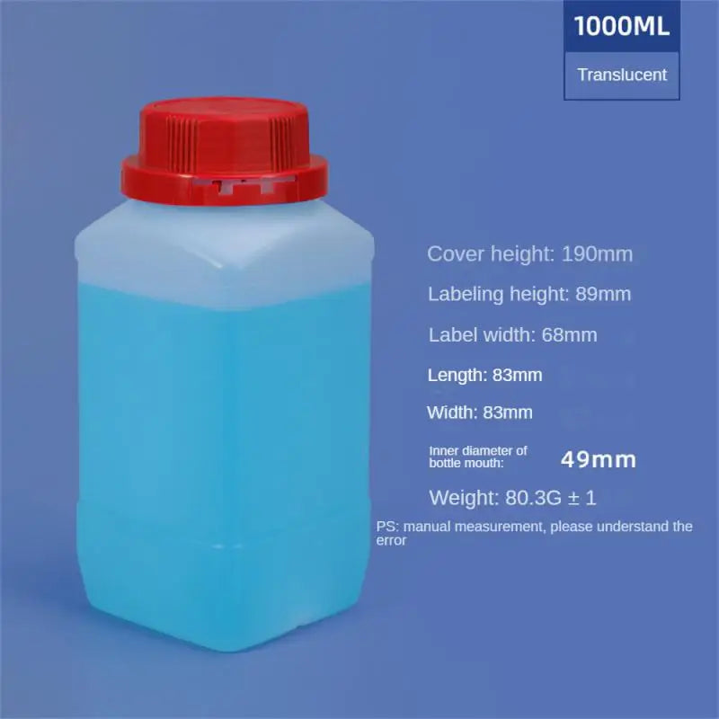 Empty Plastic Bottles 250ML/500ML/1L — HDPE Liquid, Cosmetic, Food & Chemical Storage Containers