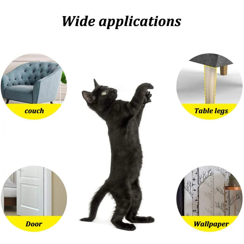 2Pcs Self-Adhesive Cat Scratch Sofa Protection Pads - Pet Furniture Protectors Cover, Anti-Cat Scratch Couch Guard Stickers