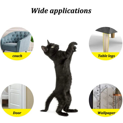 2Pcs Self-Adhesive Cat Scratch Sofa Protection Pads - Pet Furniture Protectors Cover, Anti-Cat Scratch Couch Guard Stickers