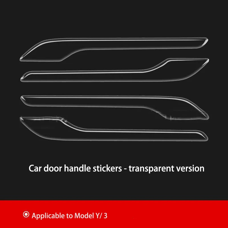 Tesla Model 3/Y Car Door Handle Stickers – Anti-Scratch, Luminous & Scratch-Resistant Car Accessories
