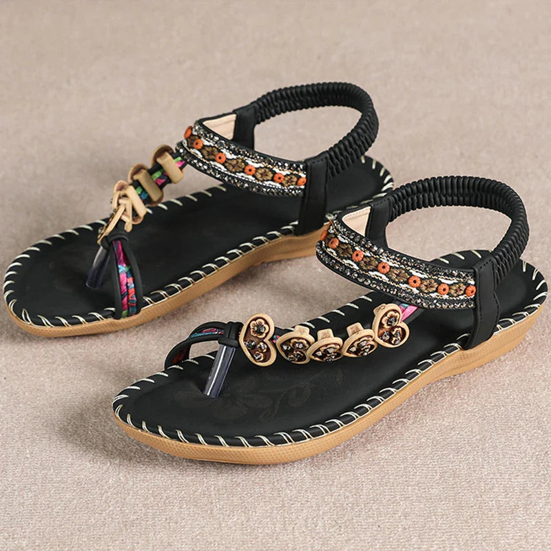 2025 Women’s Bohemia Sandals – Summer Flip Flops, Low Heel Beach Shoes & Casual Footwear