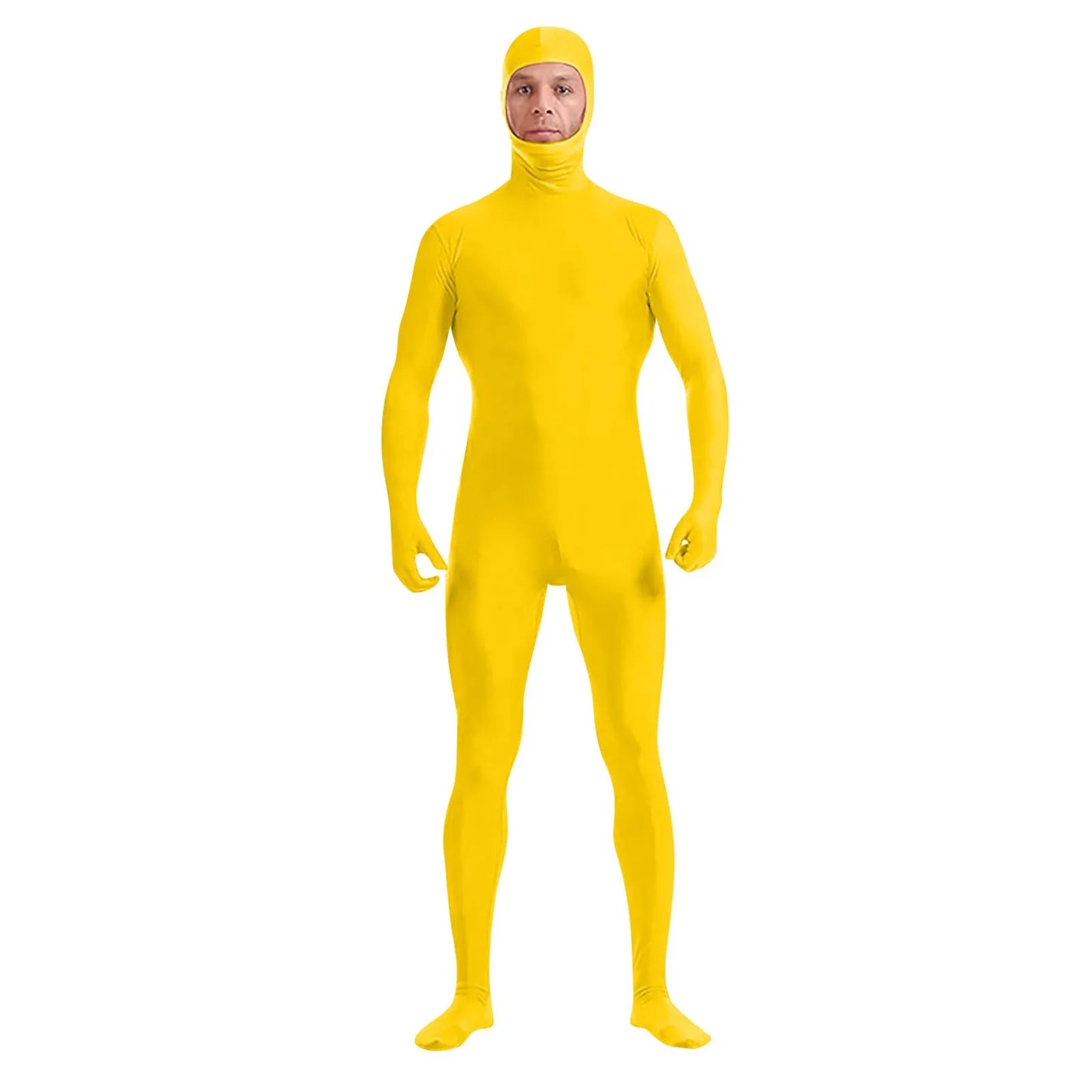 Full Body Zentai Suit for Men – Halloween Second Skin Tight Spandex Nylon Bodysuit Cosplay Costume