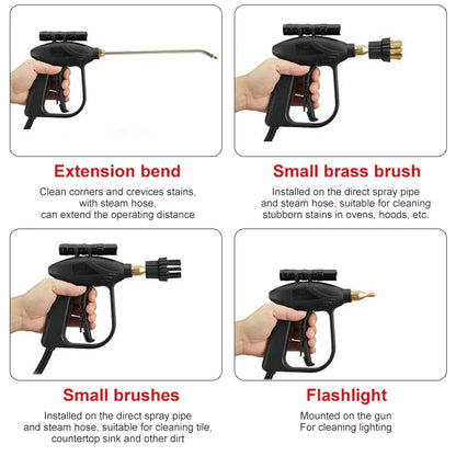 High-Temperature Home Steam Cleaner – Sterilization for Air Conditioning, Kitchen Hood & Car, 110V/220V