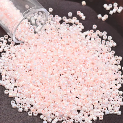 11/0 Mini Glass Beads – 2000PCS Small Cylindrical Beads for DIY Jewelry Making, Necklaces & Bracelets, 10g/Pack