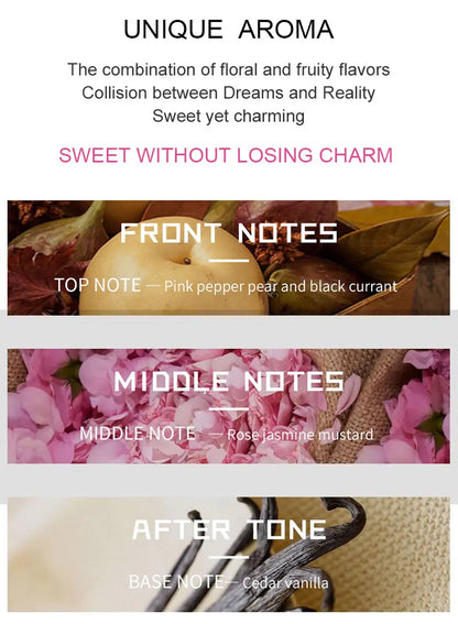 LASTAR Women's Rose Perfume — Long-Lasting Fragrance, 1.86fl.oz/55ml, Romantic Scent