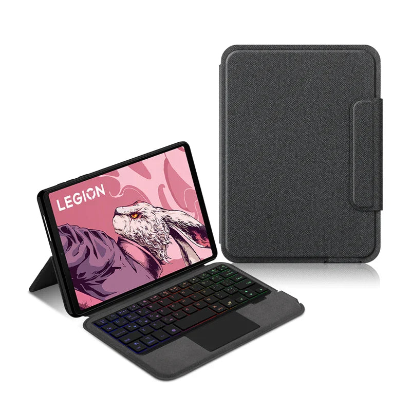 HUWEI Magic Keyboard Case for Lenovo LEGION Y700 2023 8.8" TB-320F 2nd Gen Tablet Cover with TouchPad & Backlit Keyboard