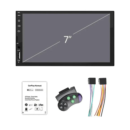 XIMA 7-Inch 2DIN Android Car Radio - Touchscreen MP5, CarPlay, Bluetooth, FM, USB & Camera